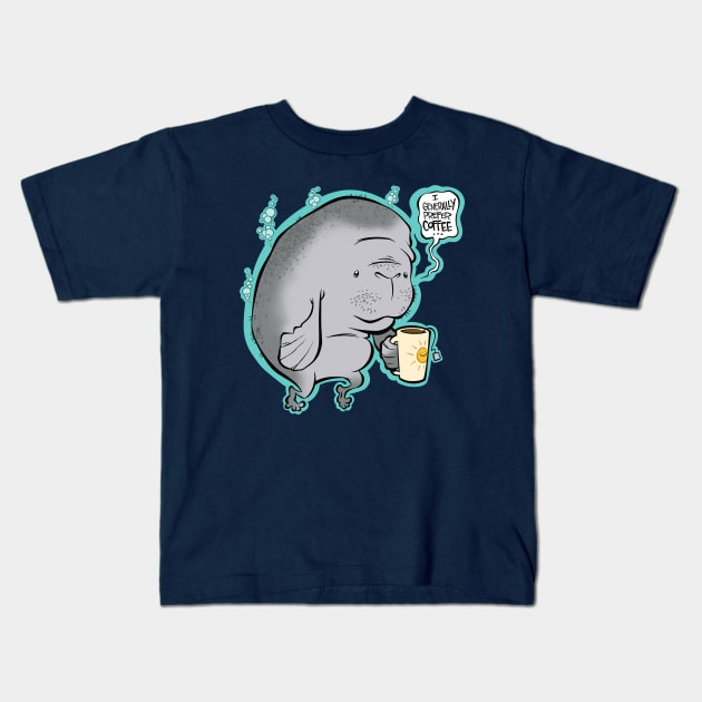 MerManatee Kids T-Shirt by westinchurch